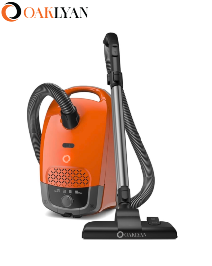 Oaklyan Bagged Vacuum with AirClean Filter & FiberTeQ Universal Floorhead, Lightweight & Compact